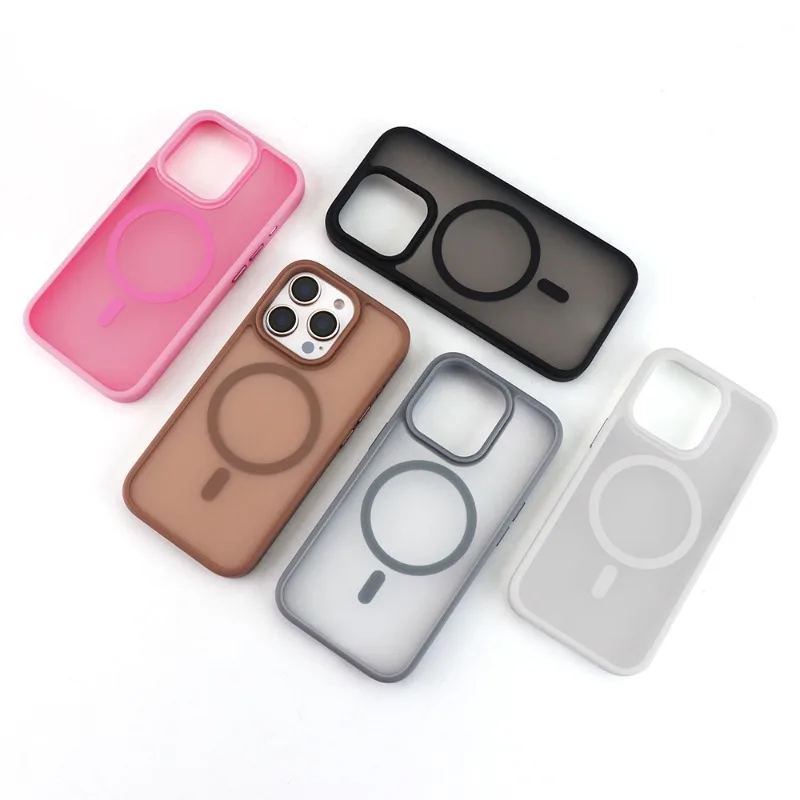 For IPhone 16 Pro Max Skin-Feeling Magnetic Mobile Phone Case with Smart Touch Buttons and AI - Enabled Camera Buttons