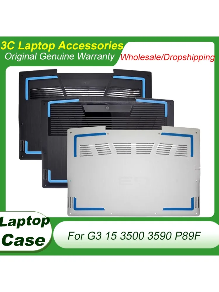 Nowa Dolna Obudowa Laptopa DELL G3 15 3500 3590 P89F 0HWPRT 0C6JN0 0JRPM2 Niebiesko-Biała Obudowa Zamienna — zdjęcie produktu 7