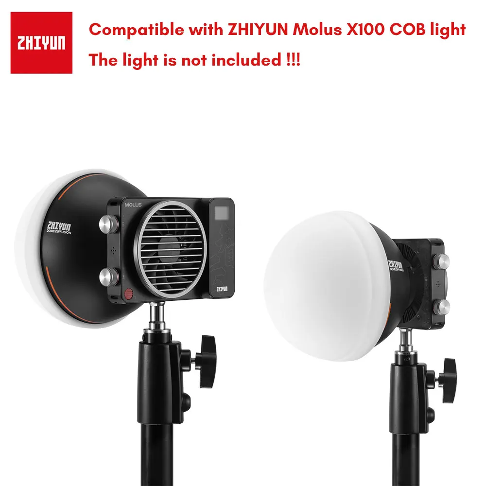 ZHIYUN Official Diffusion Dome Sofeball ZY Mount Diffuser ball EX1H03 Accessories for ZHIYUN Molus G60 X100 COB Video Light