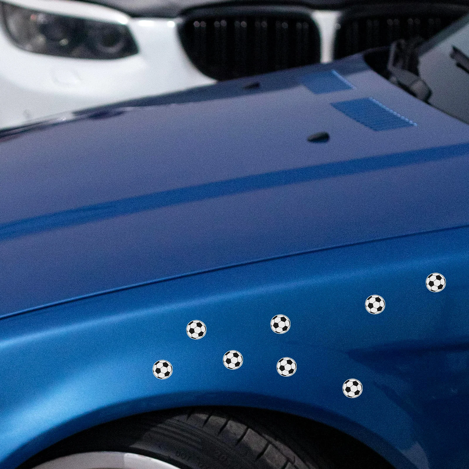 

280 Pcs Football Stickers Black White Soccer Sealing Decals 1 8cm Diameter for Laptops Water Bottles Cars Phone Cases