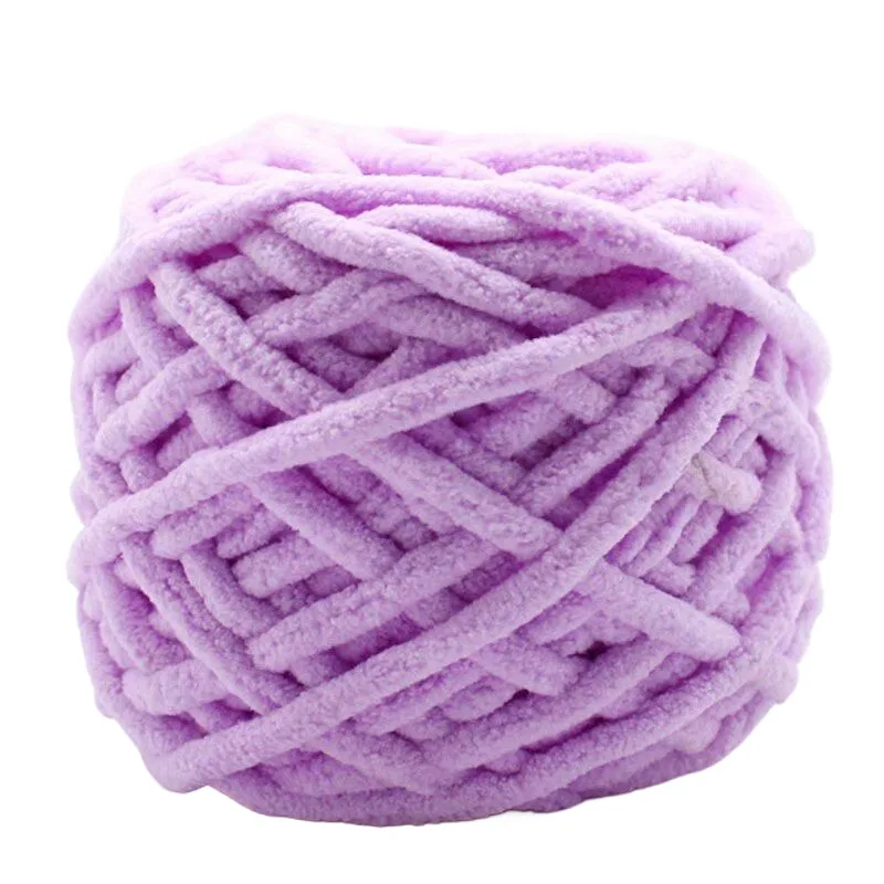 1 Stück 100 g Samt-Handstrickgarn Polyester Häkelgarn Strickschal Slipper Hutlinie Kissen Puppenhausschuhe Fäden 50 m 1968 Zoll – Detail 30