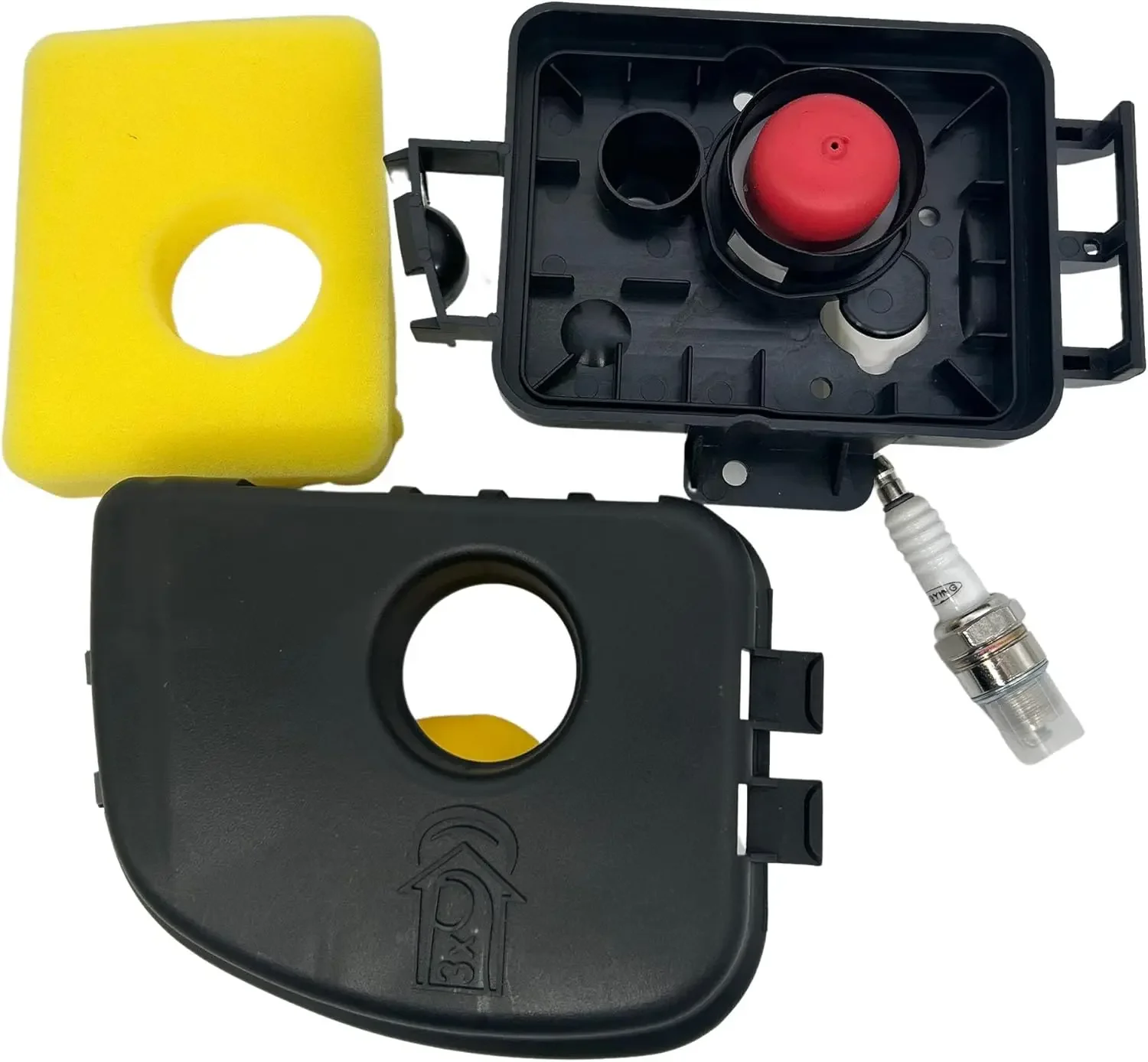 Base de Filtro de Aire 595660, Cubierta de Filtro de Aire y Filtro de Espuma 799579, Compatible con Briggs Stratton 450E 500E 550E 550Ex En