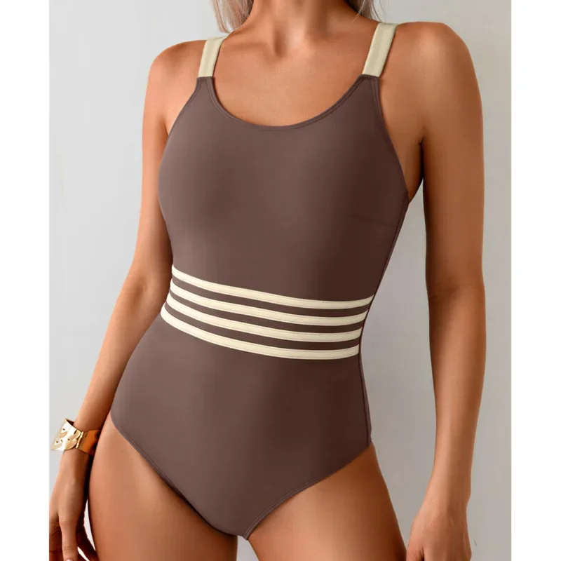 Sexy Swimsuit One Piece Women's Closed Swimwear Push Up Monokini Swimming Bodysuit Bathing Suits Beachwear Pool Bather