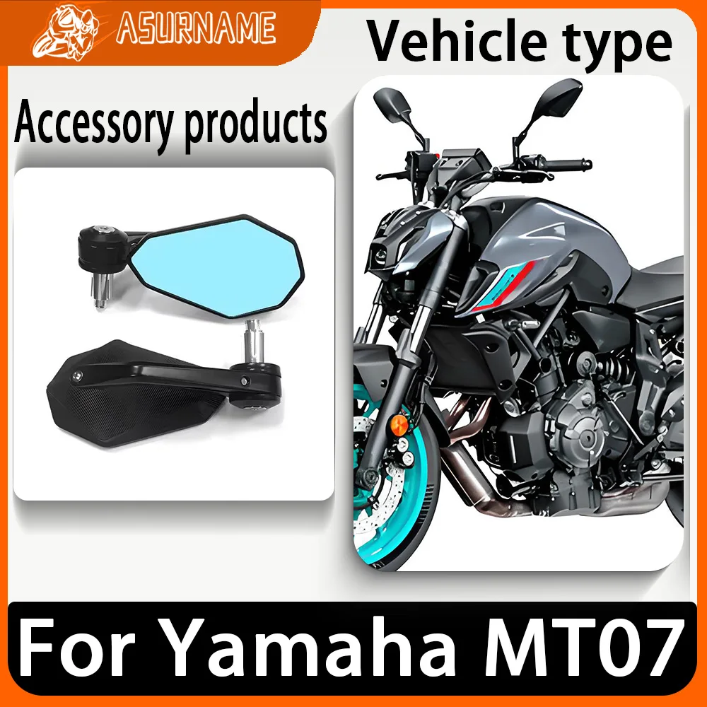 

For Yamaha MT07 MT 07 Motorcycle Rearview Mirror Handlebars Rearview Mirror Retro Handlebars Side Mirror Accessories
