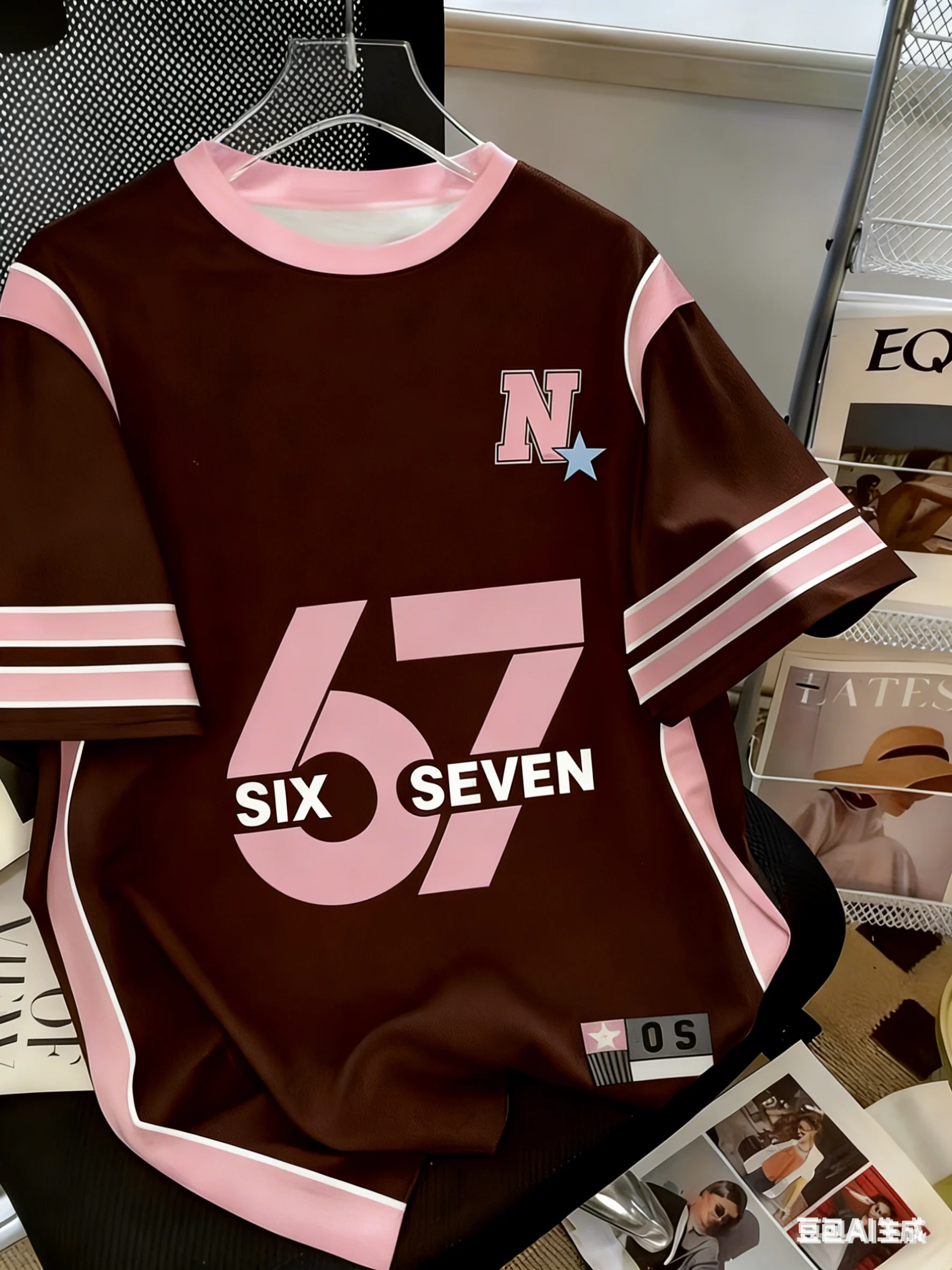 6 7 Printing Parent-child Matching Outfits Autumn Short Sleeve T-Shirt Plus Size Jersey Sportwear Outdoor Round Neck T-Shirt