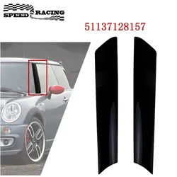 51137128157 For Mini Cooper R50 R52 R53 Front Left&Right Driver Side Window Windshield A Pillar Trim Molding Black Trim Cover