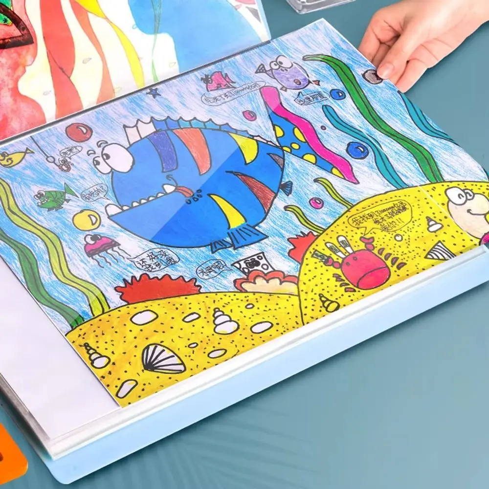 1Pcs Diamond Painting Painting Storage Book Clear Pockets A3/8K Photo Album Folder 60 Pages Large Capacity
