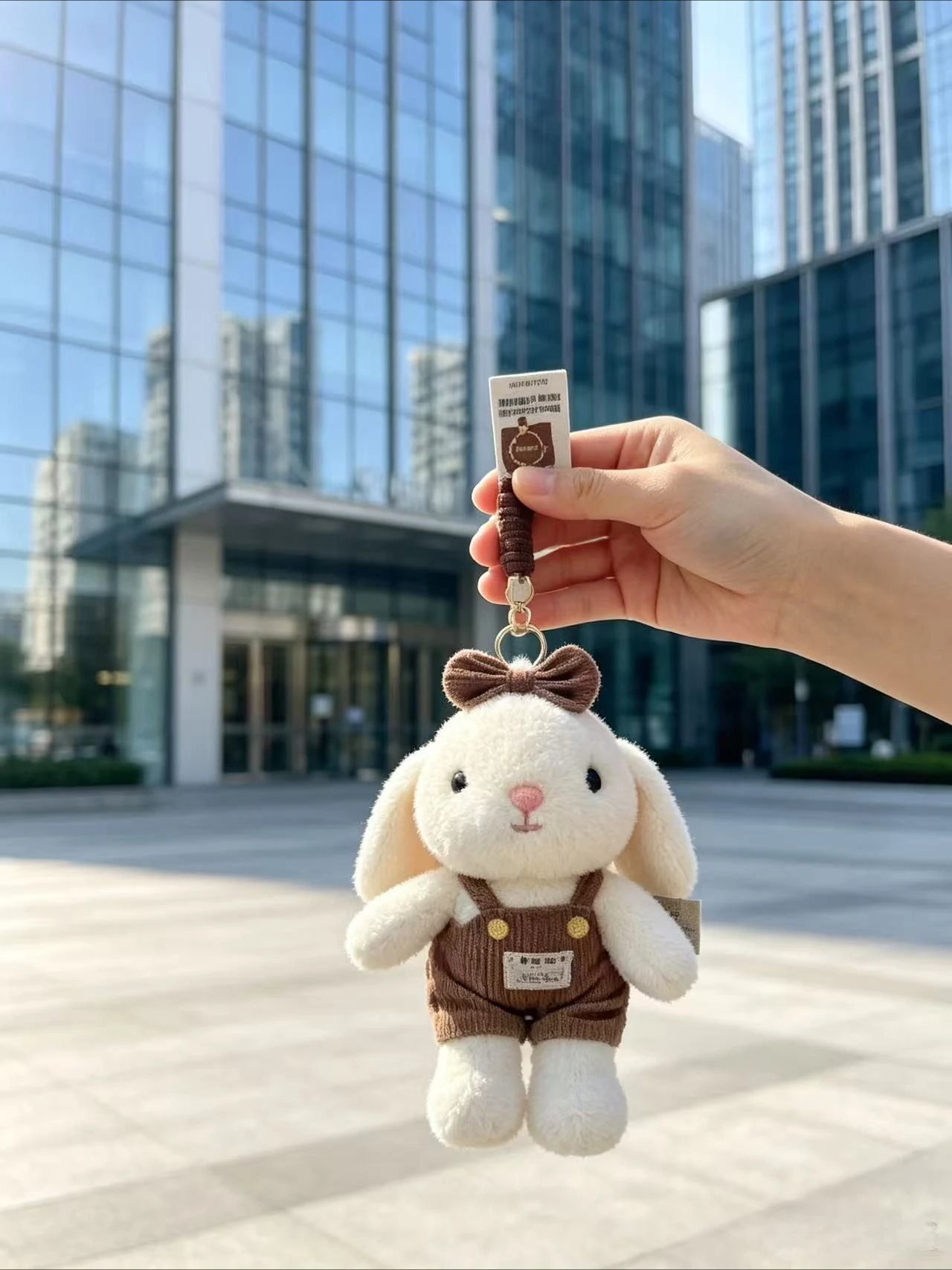 Cute Bunny Plush Backpack Stuffed Animal Rabbit Doll Bag Soft Plushie Shoulder Bag Kids Gift Decor