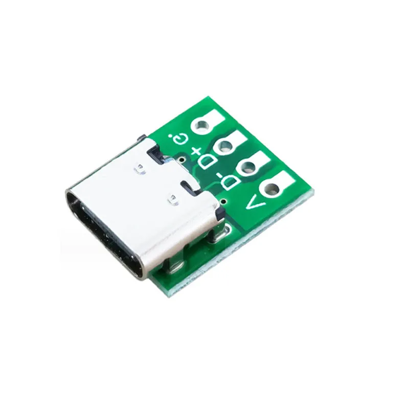 Type C Female Plug Test Board 16 PIN to 2.54 Big Power Convert Board Double Side Positive Negative Insertion USB C 3.1 Adapter view 4