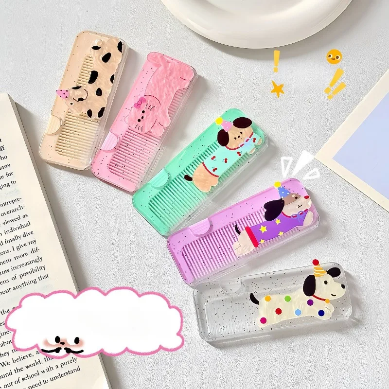 

Антистатическая расческа для волос, мини-расческа для волос для женщин и студентов, портативная складная маленькая расческа, портативная складная расческа для красоты