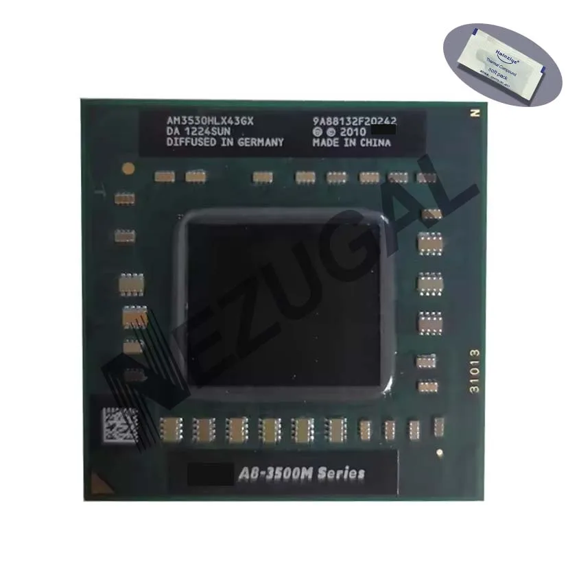 A8-3530MX A8 3530MX AM3530HLX43GX 1.9 Ghz Quad Core 4M 45W Socket FS1 CPU processor