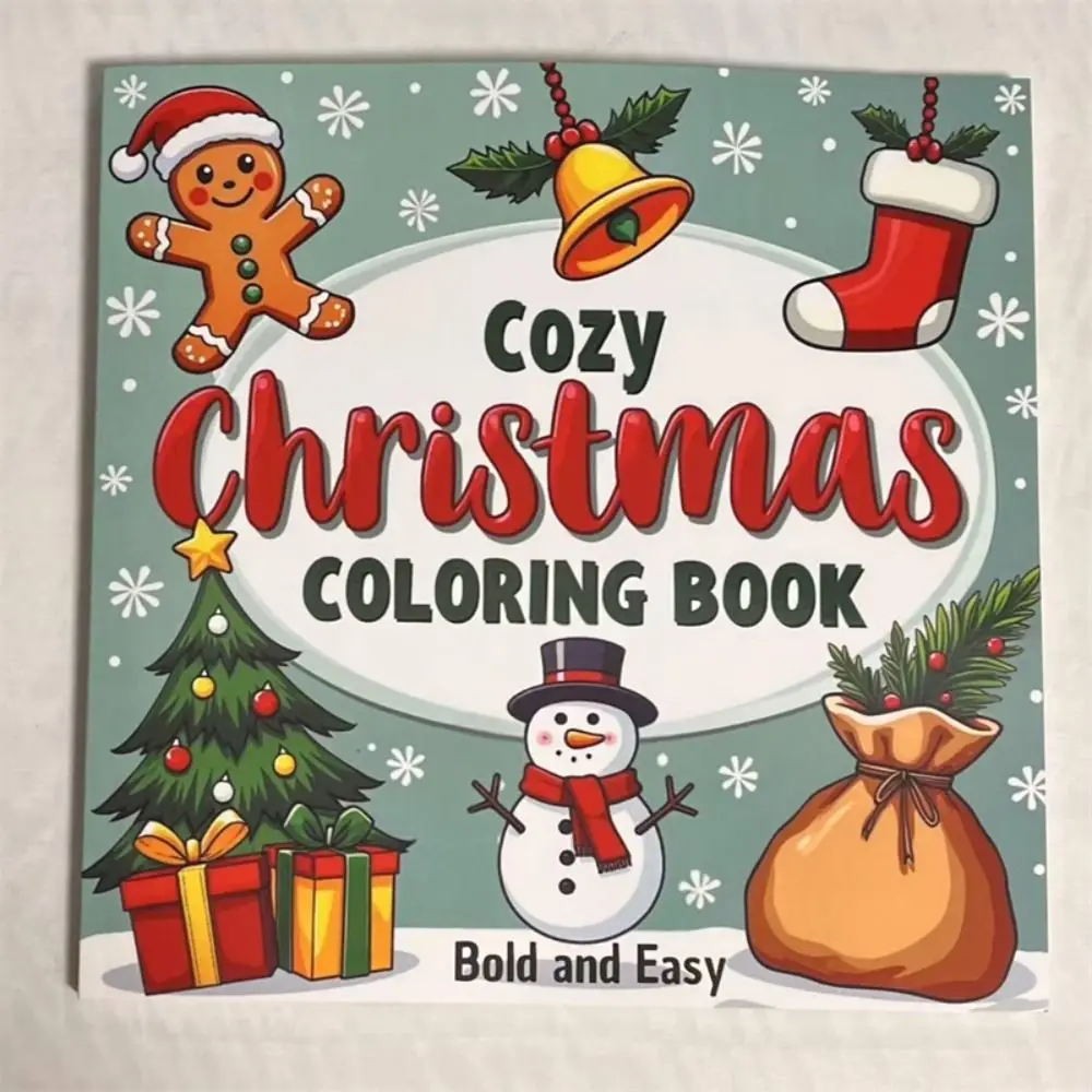 Christmas Theme Merry Christmas Coloring Book Montessori Gift Drawing Games Toys Graffiti Painting Book Relaxation Educational