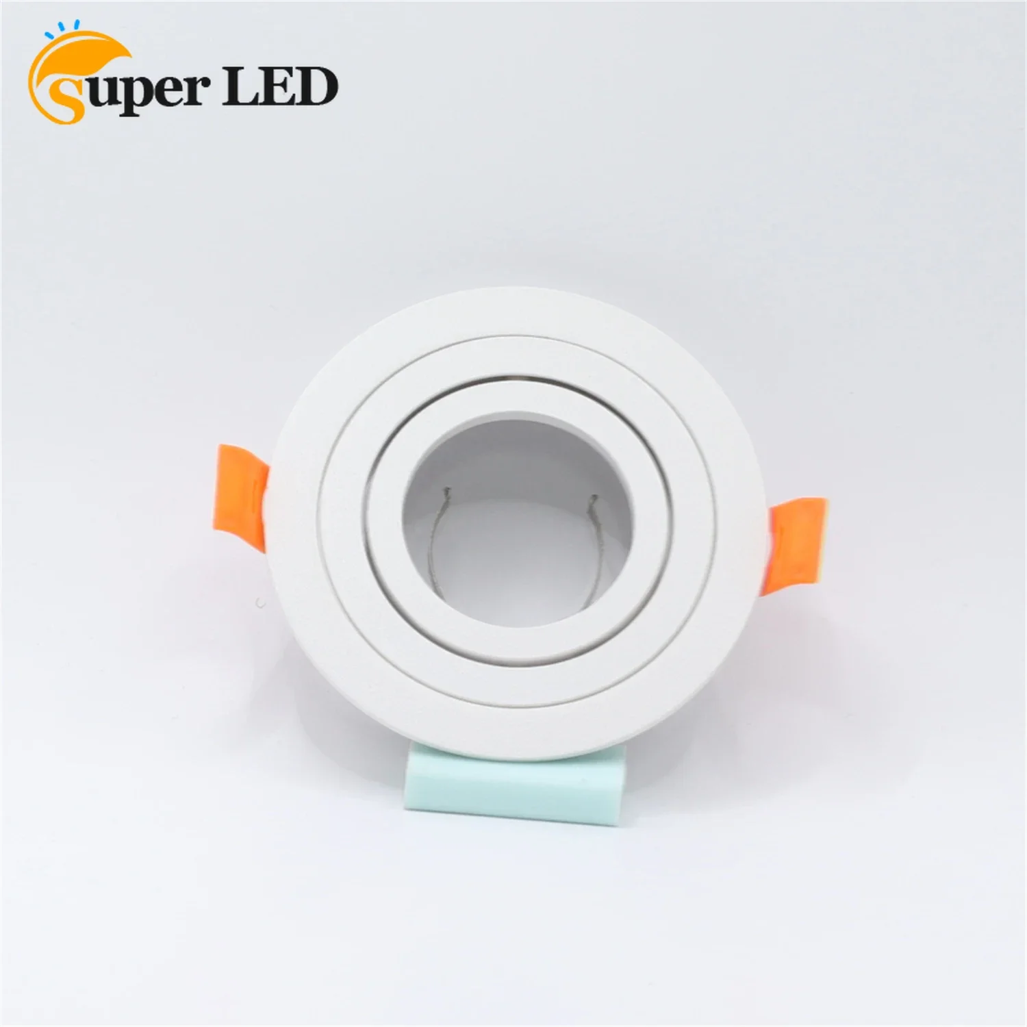 Plafond Vierkante Frame Verlichtingsaccessoires Zwart Inbouw Vierkante Downlight Houder Verstelbaar Frame Gu10 Mr16