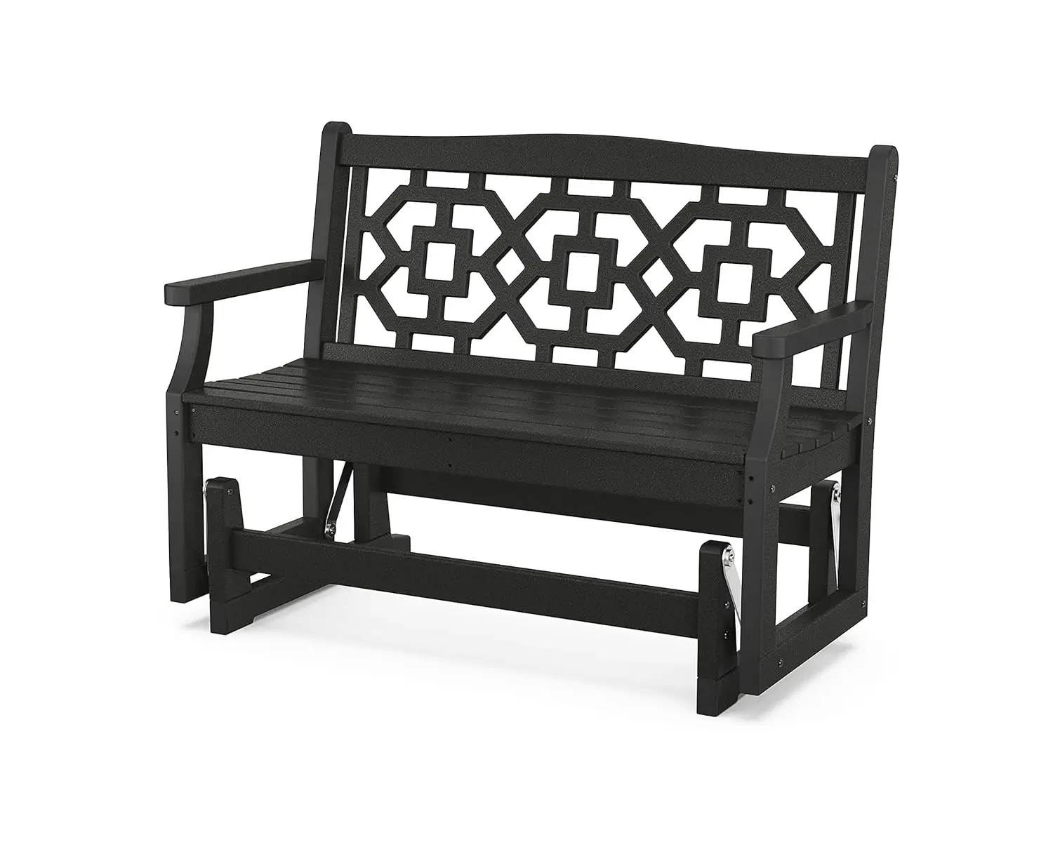 

от POLYWOOD ® Качели Chinoiserie 48 дюймов, черные, на заказ