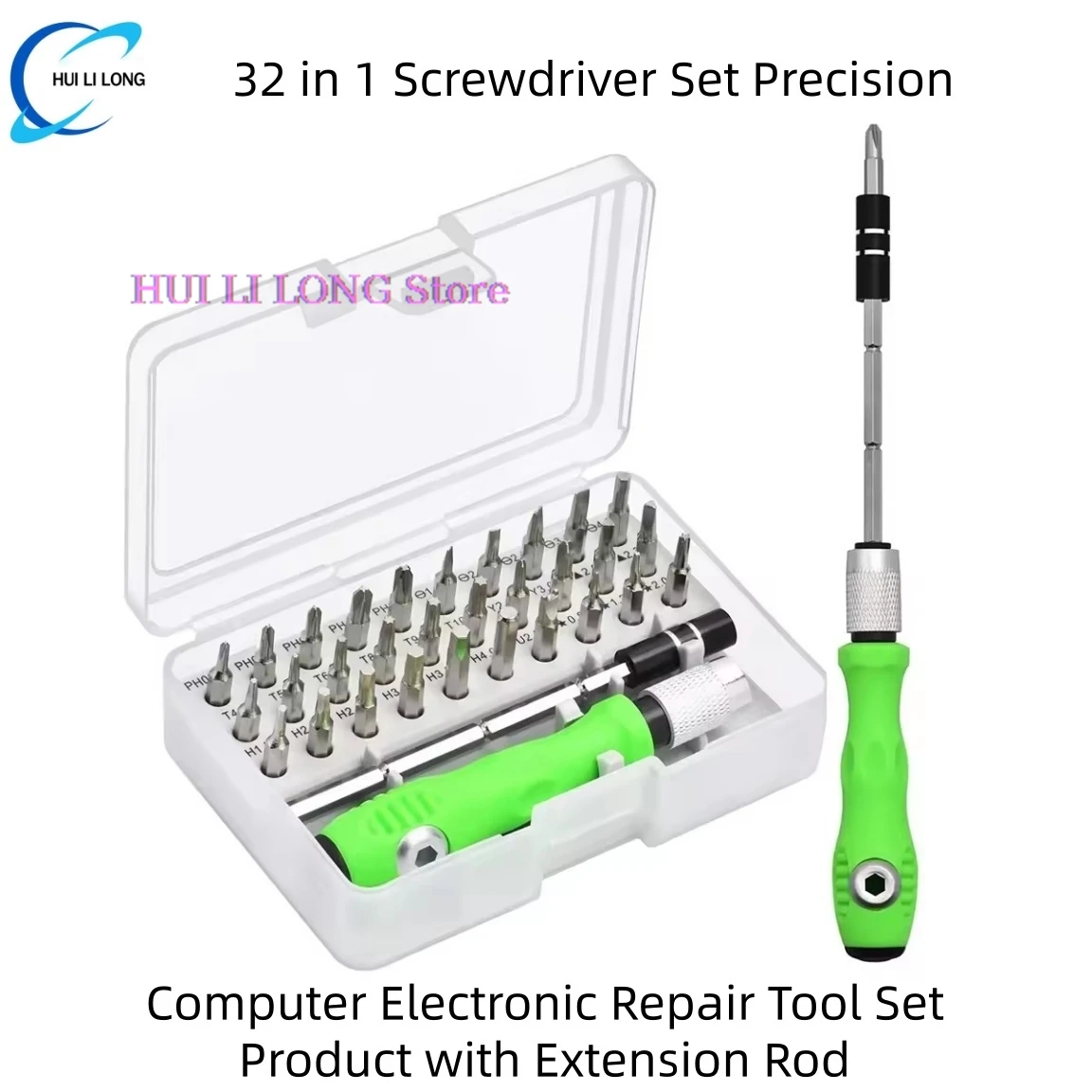 

32 in 1 Screwdriver Set Precision Magnetic bit Screw drivers Handle Kits Phone PC Repair Hand Tools for IPhone Watch Camera
