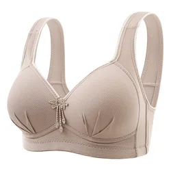 New Comfortable Bra For Middle-aged and Elderly People Large and Thin Soft Seamless and Breathable Bra Without Steel Rings