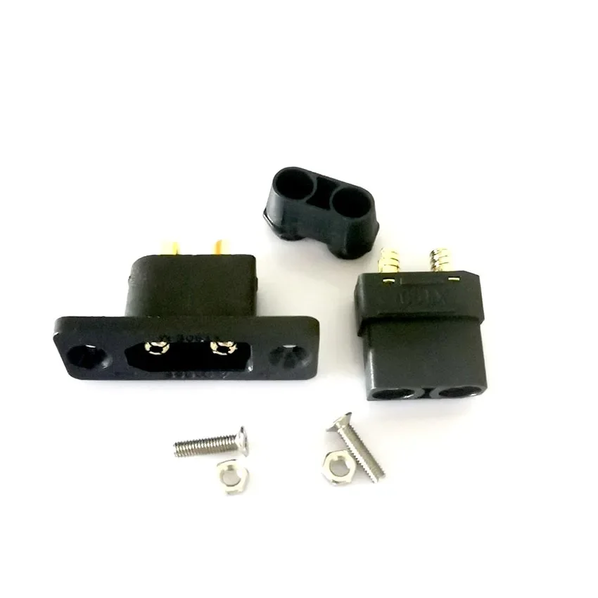 XT90E-M+XT90H-F Battery Connector Set XT90E Male Plug Gold-Plated Connector DIY Connecting Part for RC Aircraft Drone Accessory