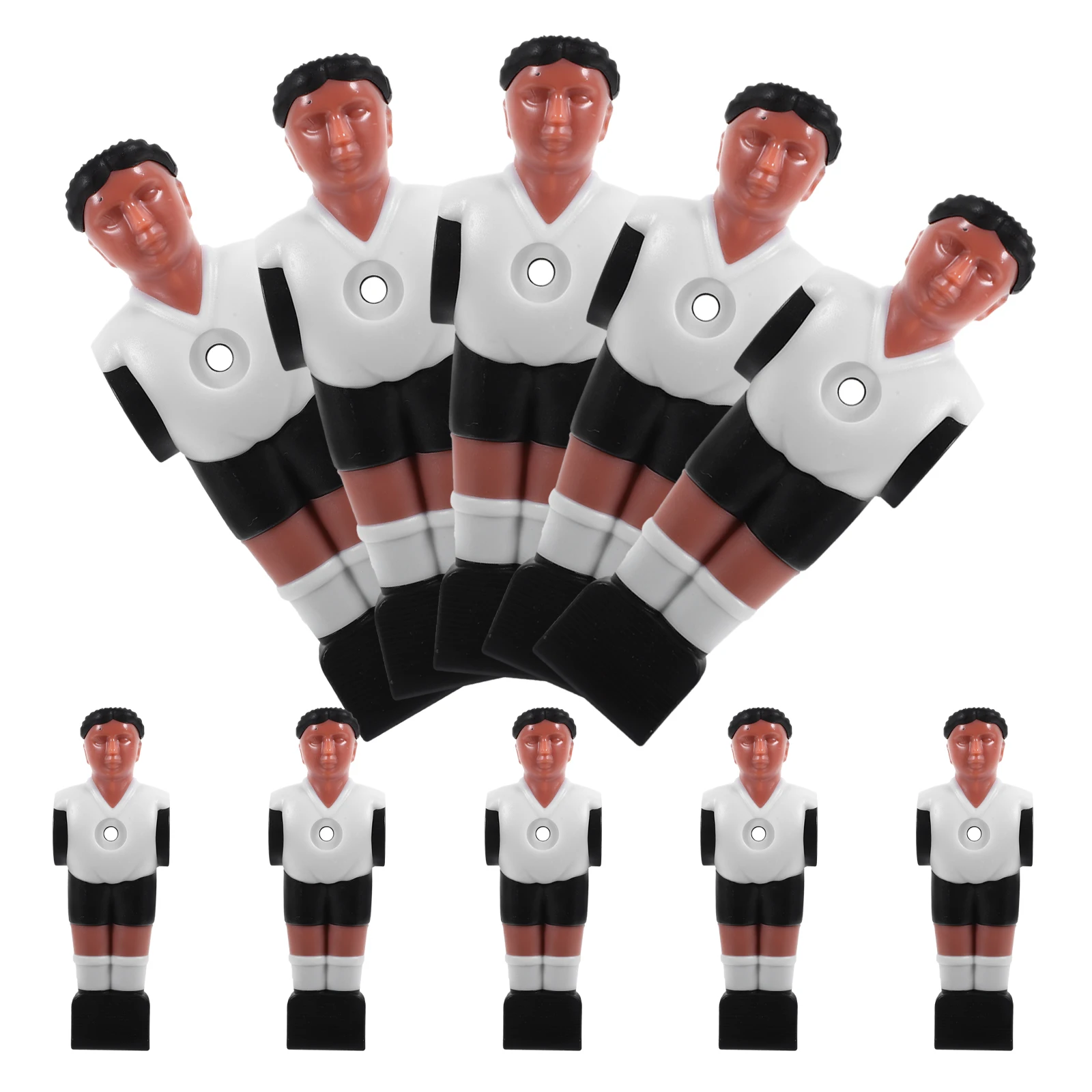 

10 Pcs Table Football Machine Accessories Foosball Players Replaceable Adorable Resin Made Durable Wear Resistant
