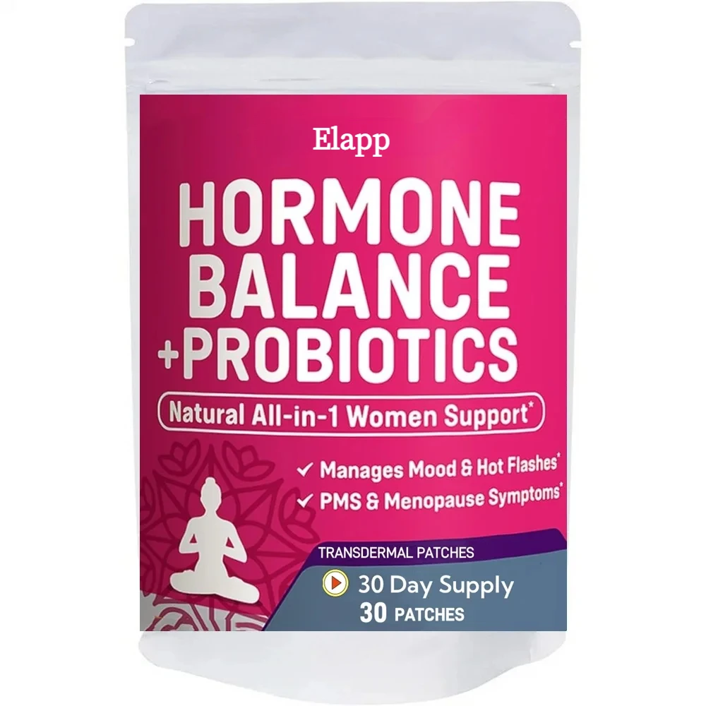 30 Patches Hormone Balance Probiotics for Women Transdermal Patches Menopause Relief, Weight Management