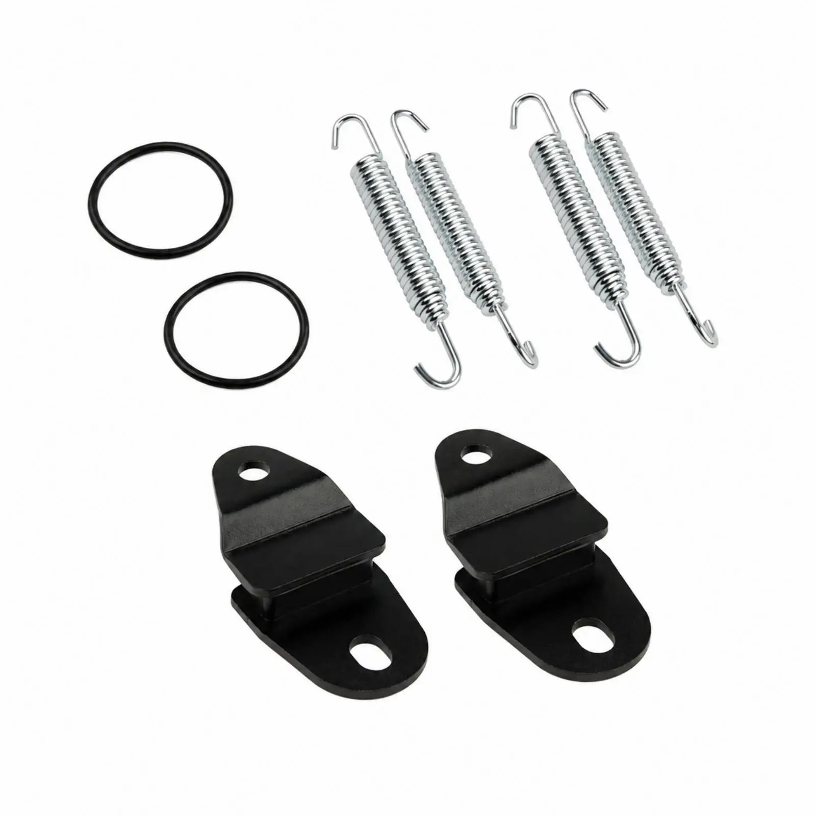 Replacement Exhaust Damper Bracket Kit Compatible with Banshee 350 YFZ350 ATV O Ring Spring Mount Set