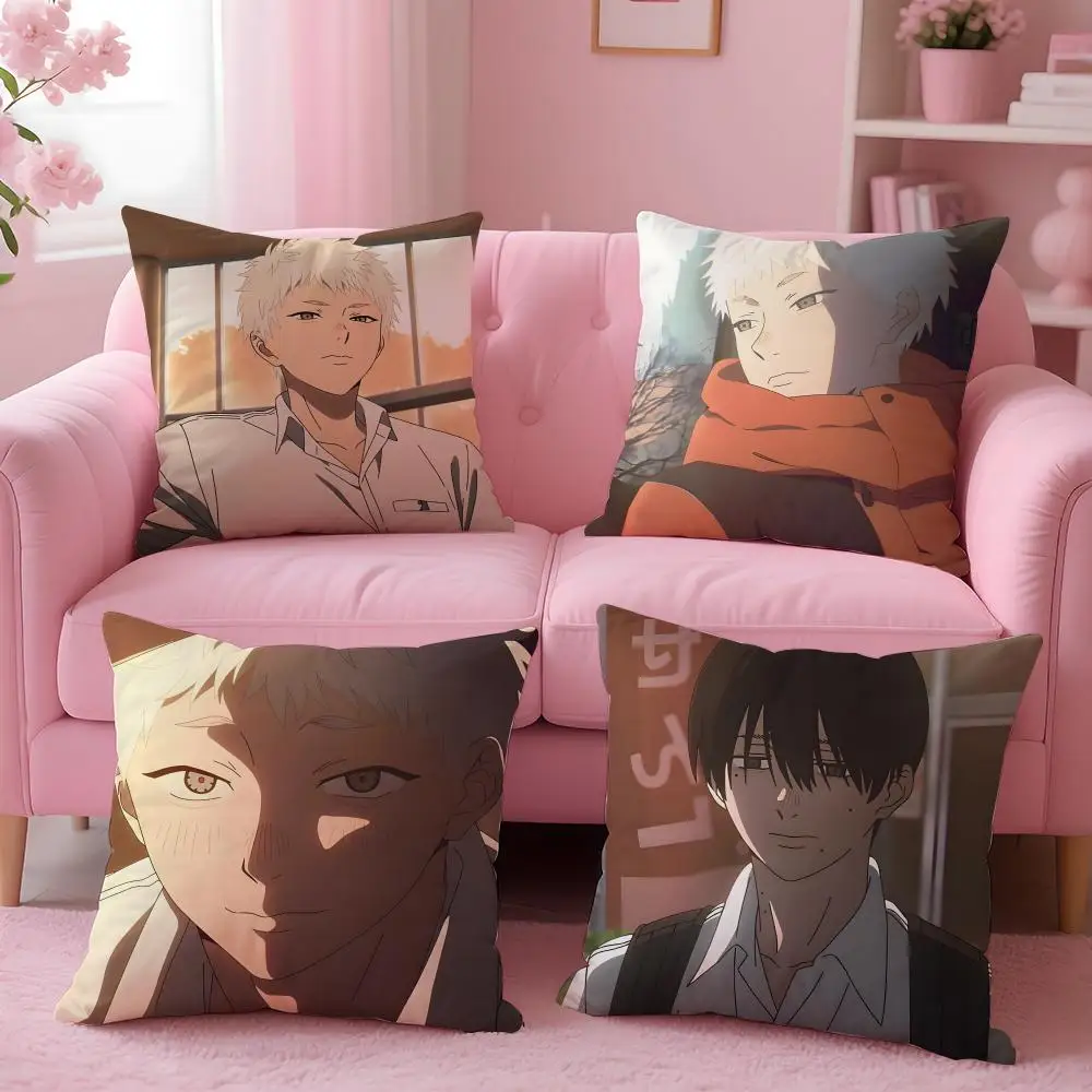 anime The Summer Hikaru Died Cushion Cover Cushion Cover Set 4Pcs 50x50 45x45 40x40 Pillowcase Decorative Sofa Home Decor