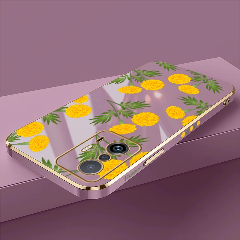 حافظة لهاتف شاومي Mi 11T 11X Pro 10 Pro 9T 11i 10T 11 Lite 5G NE غطاء مطبوع عليه زهور السيليكون المقاوم للصدمات