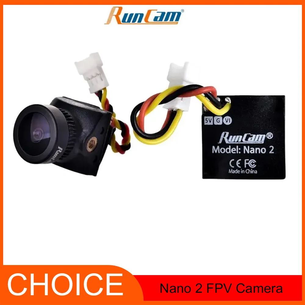 

FPV-камера RunCam Nano 2 — 2,1 мм (M8) 155 ° /1,8 мм (М8) 170 ° | 700TVL CMOS | НТС | Сверхлегкий для гоночных дронов