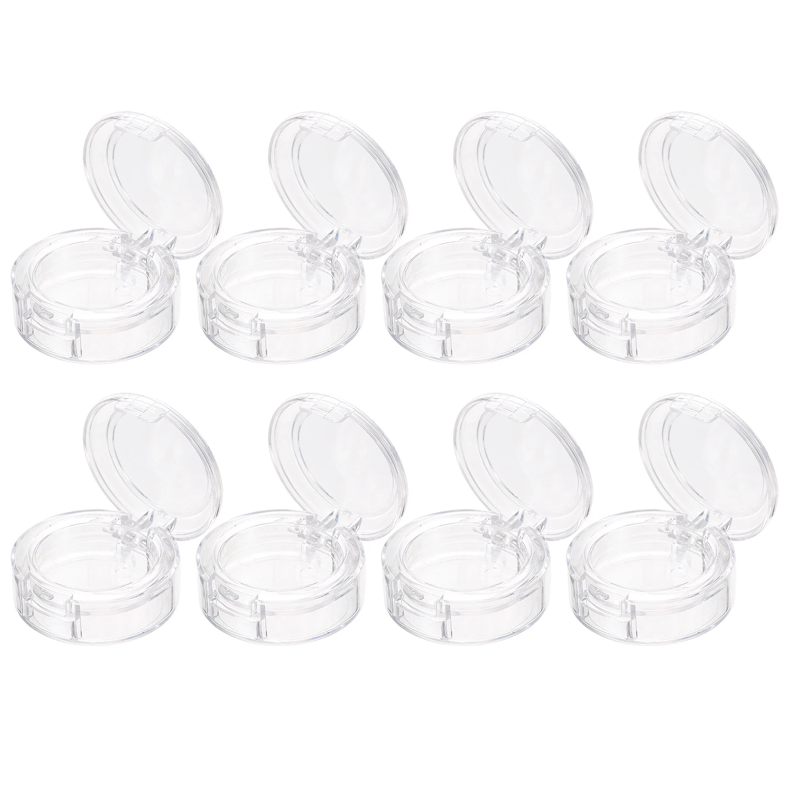 

8pcs Eyeshadow Replacement Box Empty Eye Shadow Container Makeup Organiser Compact Travel Case Sealed Durable Box For