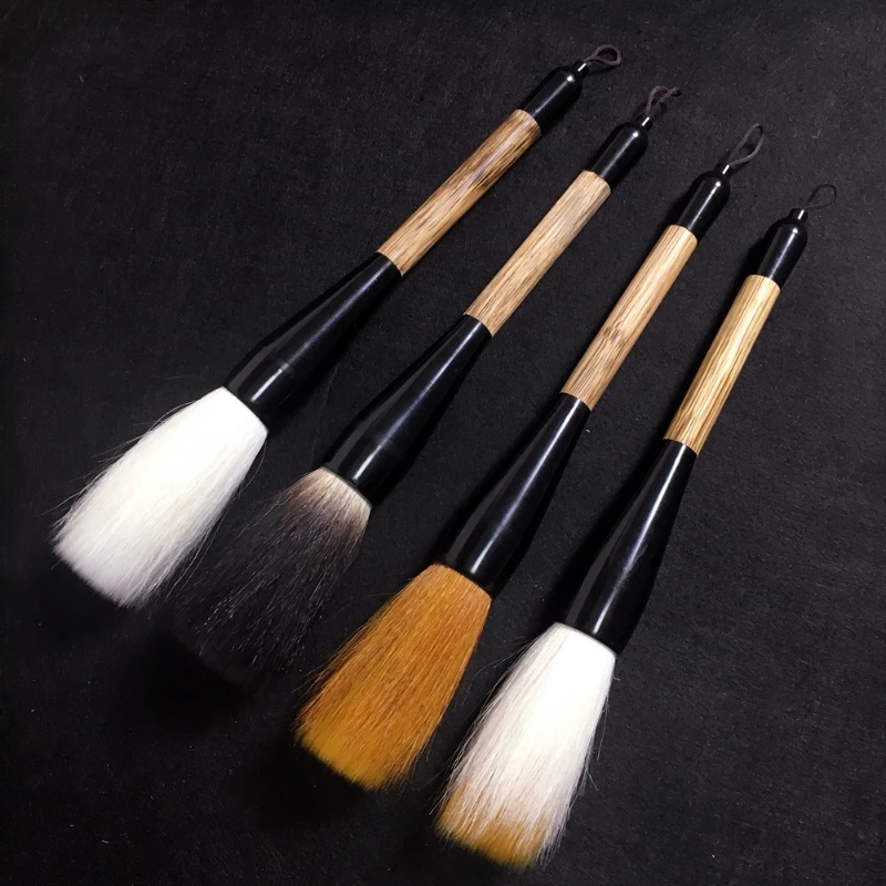 Chinese Traditional Calligraphy Brush Pen Wolf Goat Hair Hopper-shaped Brushes Woolen Weasel Bear Multiple Hair Writing Painting