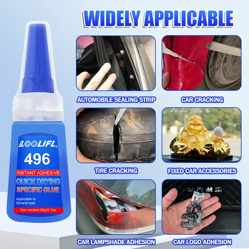 Super Glue for Car and Vehicles Liquid Extra Strong - High Performance Adhesive,Auto Interior Repair Glue,Fast Curing,Waterproof