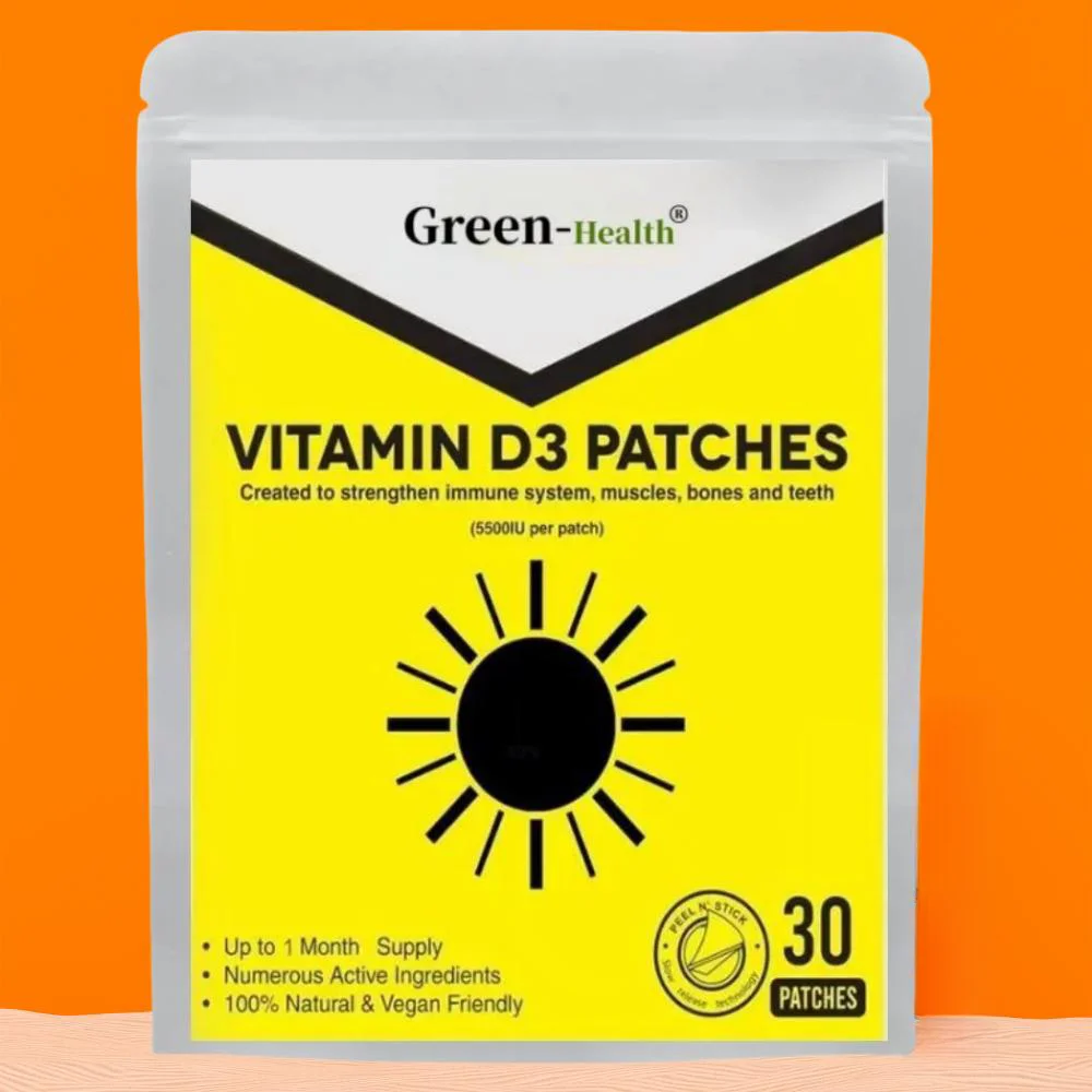 

Vitamin D3 Transdermal Patches 5500iu High Strength - 30 Patches One Month Supply