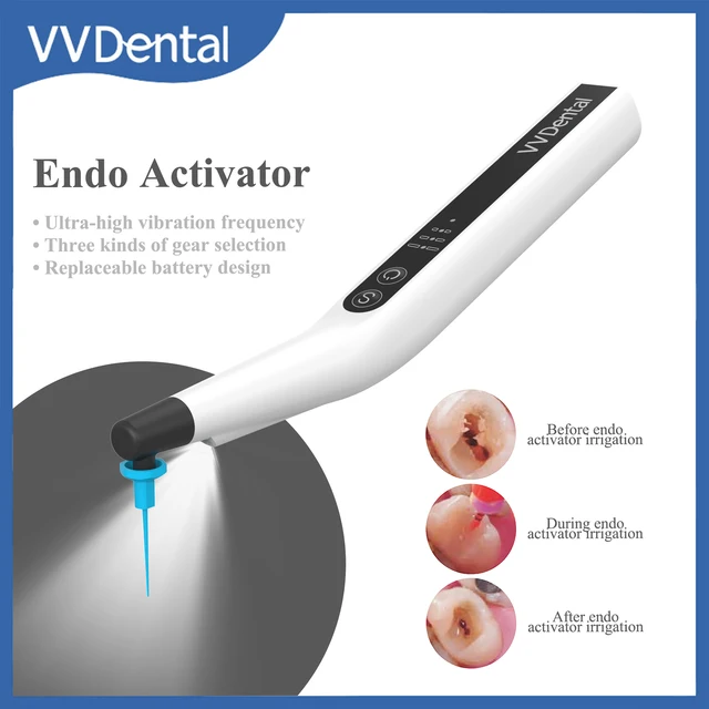 VVDental Endomotor Root Canal Sonic Irrigator Endo Activator z 60 szt. Endo Files Irigator Endodontyczne czyszczenie silnika dentystycznego