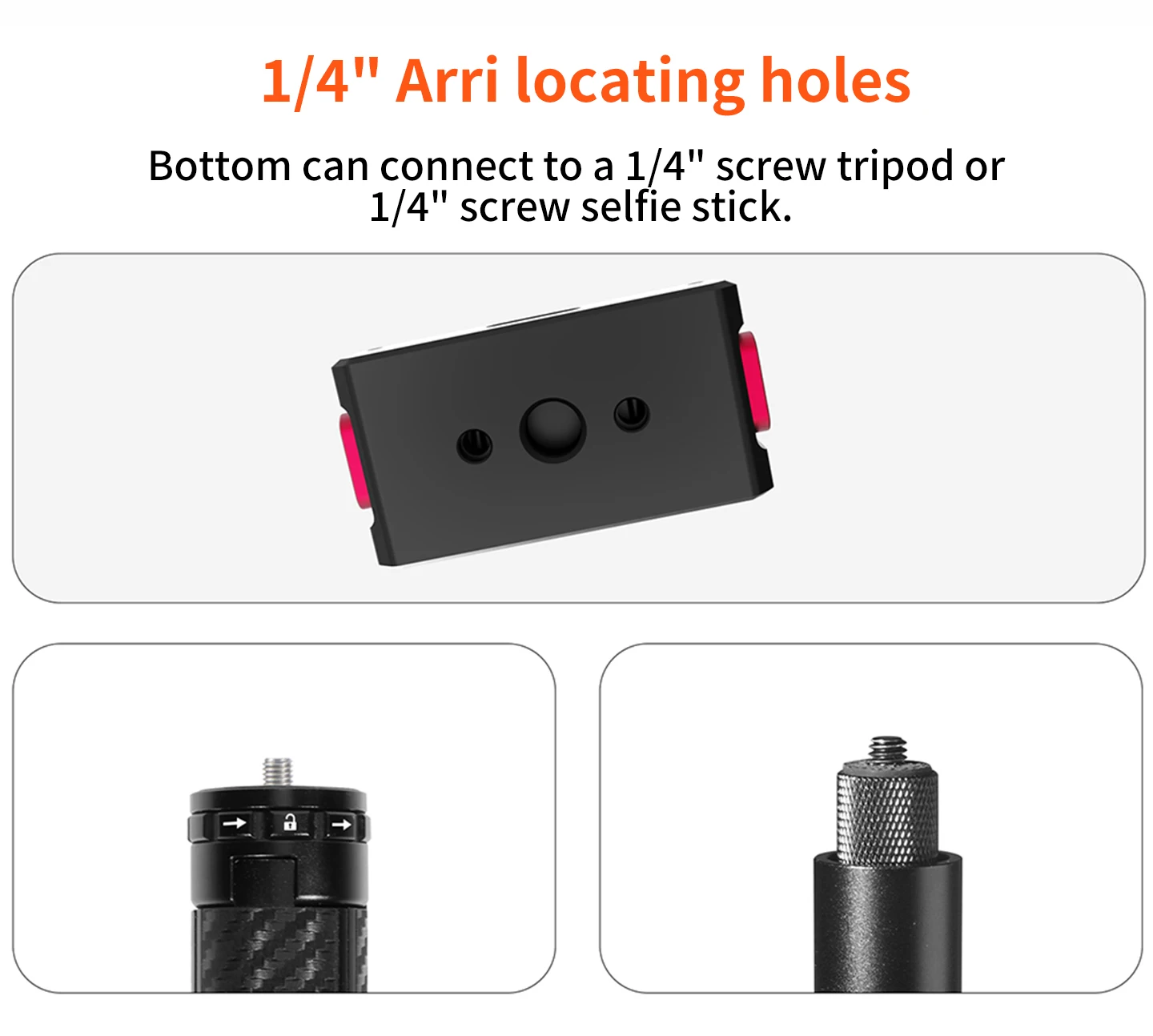 Kamerakäfig für DJI Osmo Action 5pro/4/3 Magnetischer Rahmen Schnellwechsel-Ladestation Stativadapter Cold Shoe Mikrofon-Lichthalterung – Detail 8