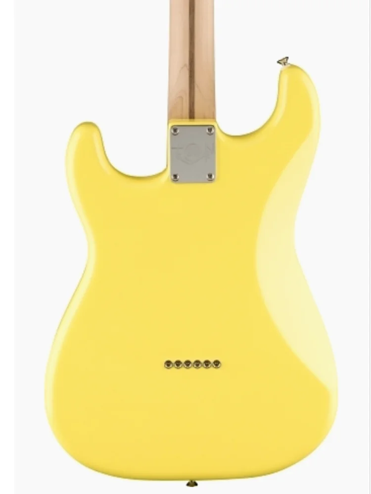 New!!!!!! Light Yellow Color Tome Delong ST Electric Guitar, Solid Mahogany Body ,Rosewood Fretboard, White pearl Pickguard