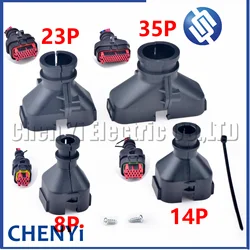 For 8/14/23/35P Plug electric wire back cover protective shell Tail Buckle sheath 2138529-1 2138530-1 2389806-1 2389807-1