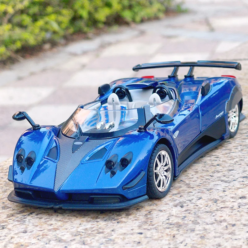 1:24 Pagani ZONTA HP Barchetta Alloy Sports Car Model Diecasts Metal Racing Vehicles Car Model Sound Light Simulation Kids Gifts