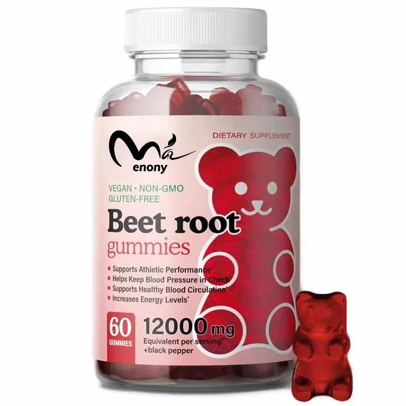 

Жуки Beetroot - энергетическая добавка Beetroot мощностью 12 000 мг, добавка Red Beetroot, жевательные 60 жевательных конфет на основе пектина