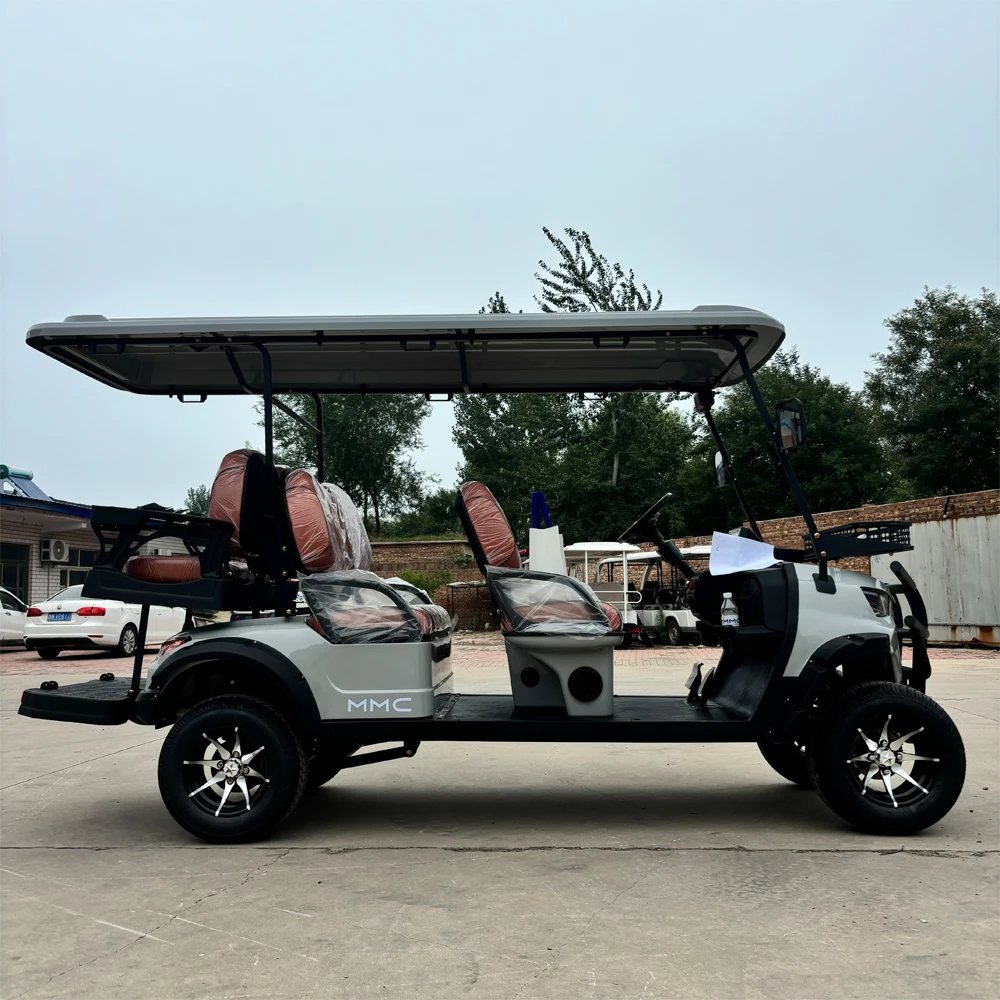 Hot Selling 72V 2-4-6 Seater Side by Side 4*4 Electric Golf Cart Customized color Support Sightseeing Golf Buggy Car