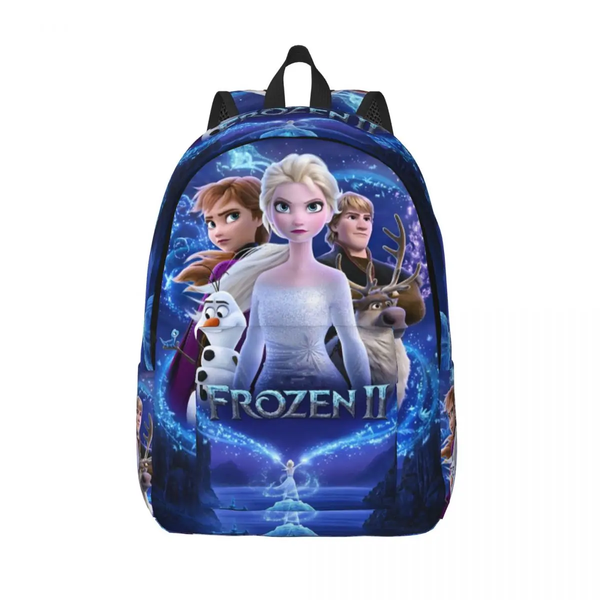 Olaf Anna Elsa Princess Frozened Teenage Backpack Outdoor Student Hiking Travel Daypack for Men Women Laptop Shoulder Bag