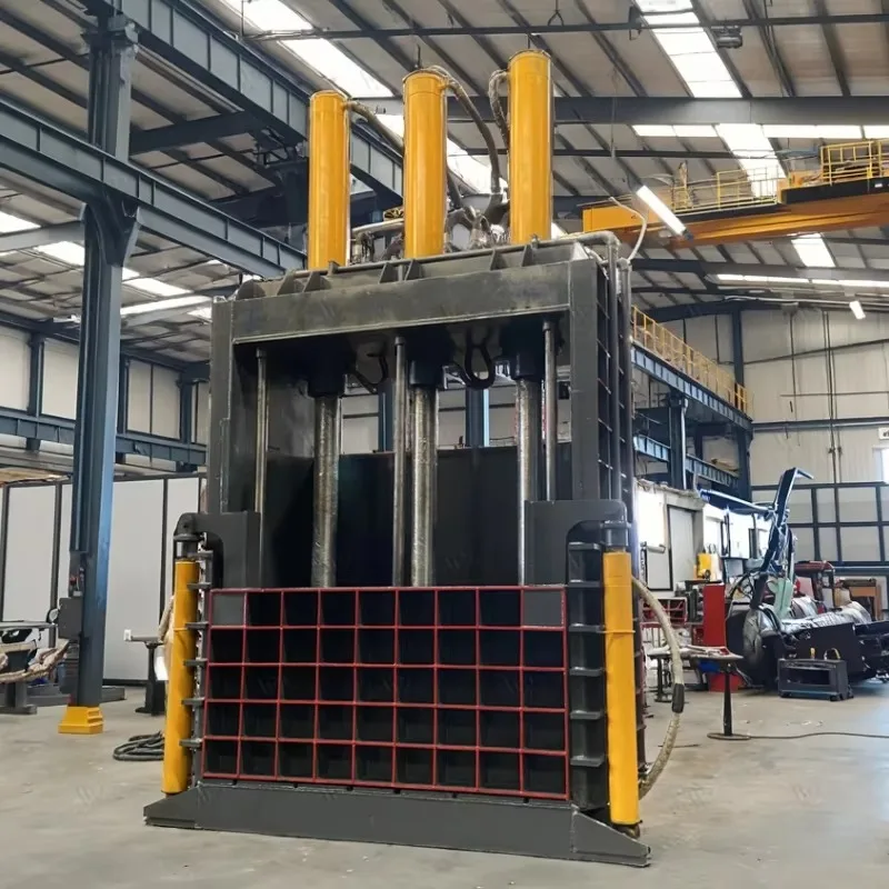 Hydraulic Baler for Mineral Water Plastic Bottles Waste Paper Boxes Small Vertical Baling Machine Custom