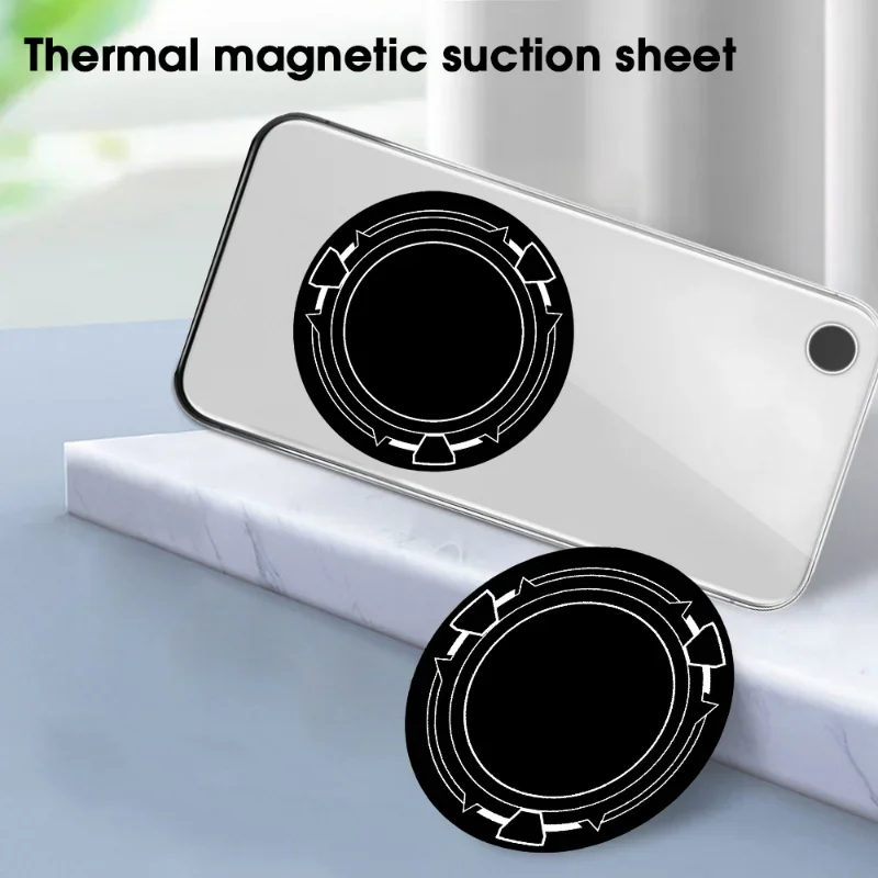 1/3Pcs Metal Cooling Plate Ring for Mobile Phone Radiator Cooler Sticker Game Cooling Fan Plate for Phone Magnetic Holder In Car