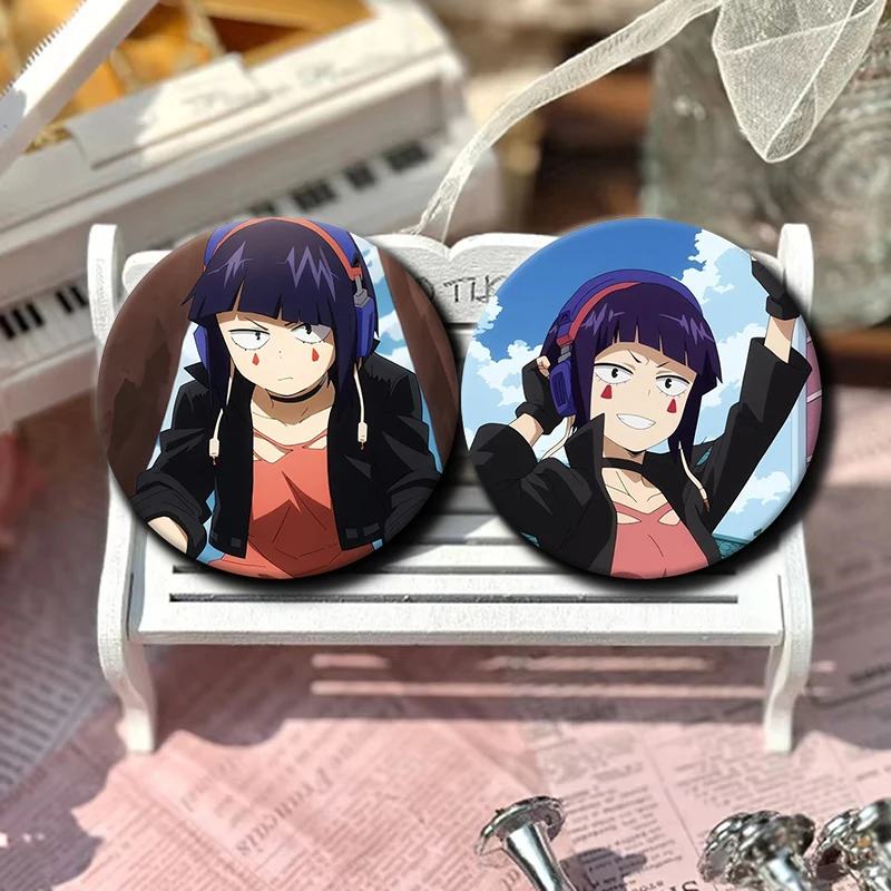 58mm Cartoon Character Kyoka Jiro Soft Button Pin Hero Anime Brooch Creative Badge for Backpack Clothes Decoration Gift
