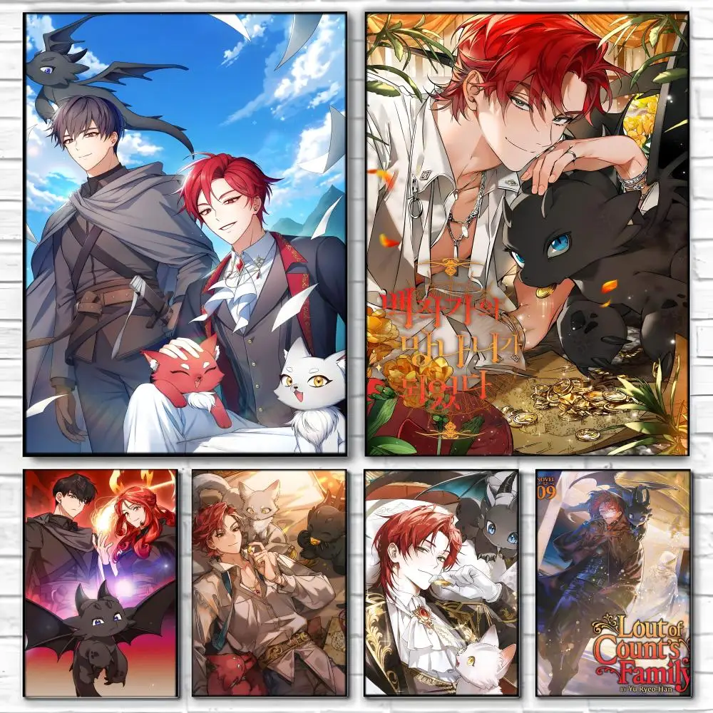 Isekai Anime T-Trash of the Counts Family Poster  Self-adhesive Art Waterproof Paper Sticker Coffee House Bar Room Wall Decor
