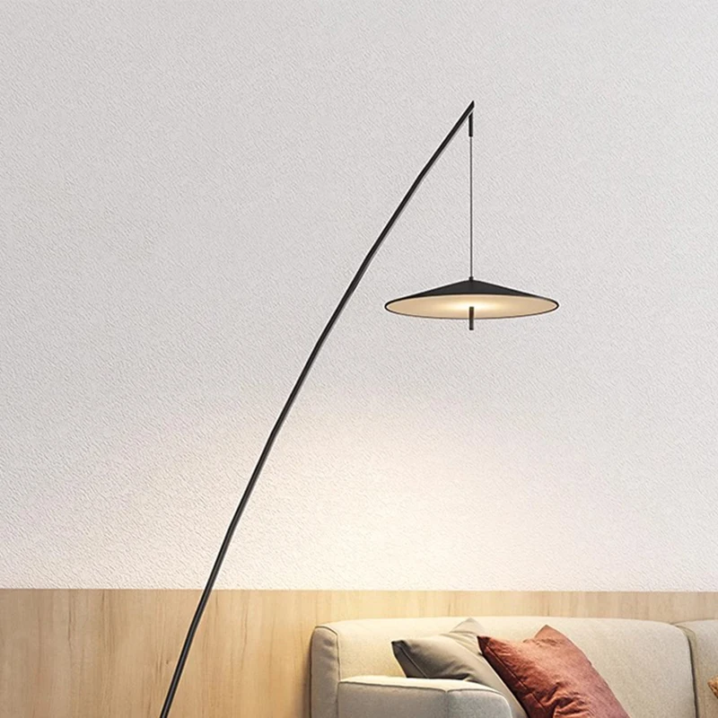 Switch Elegant Floor Lamp Black Modern Kawaii Nordic Floor Lamp Living Room Bedroom Lampara De Pie Salon Minimalist Decor