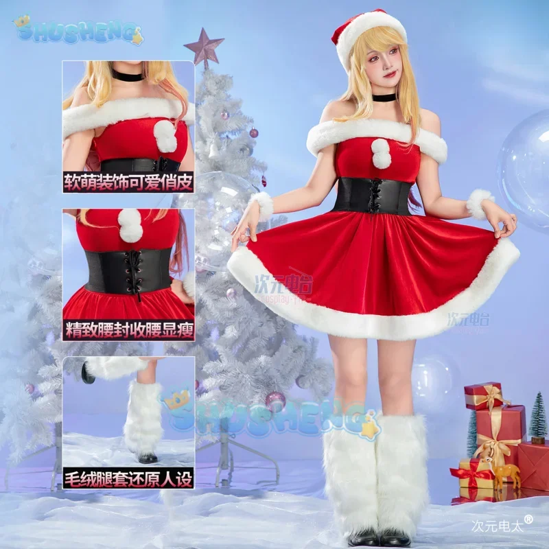 

2025 Christmas Dress Uniform Halloween Carnival Play Role Clothes Clothing My Dress-Up Darling Kitagawa Marin Cosplay Costume