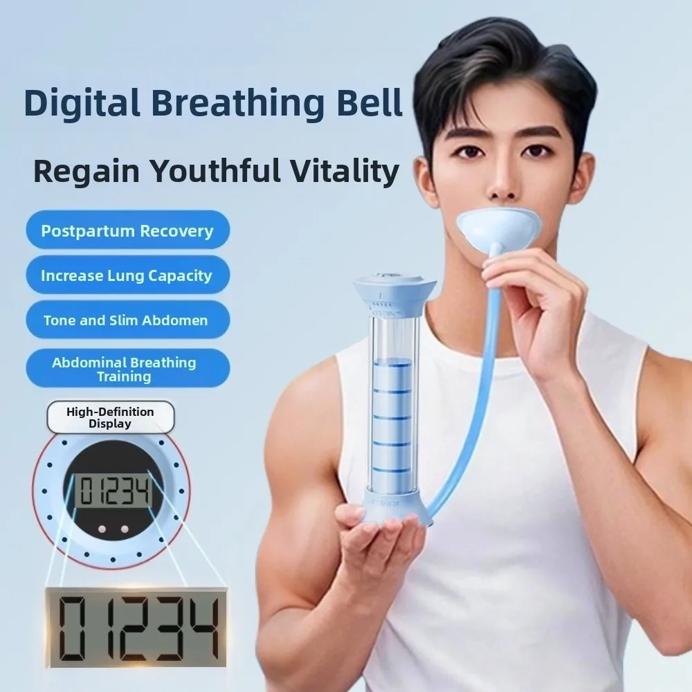 قابل للتعديل المقاومة التنفس الدمبل المدرب التنفس العميق العملي الرئة قدرة المتوسع مع تصميم مريح عداد #5