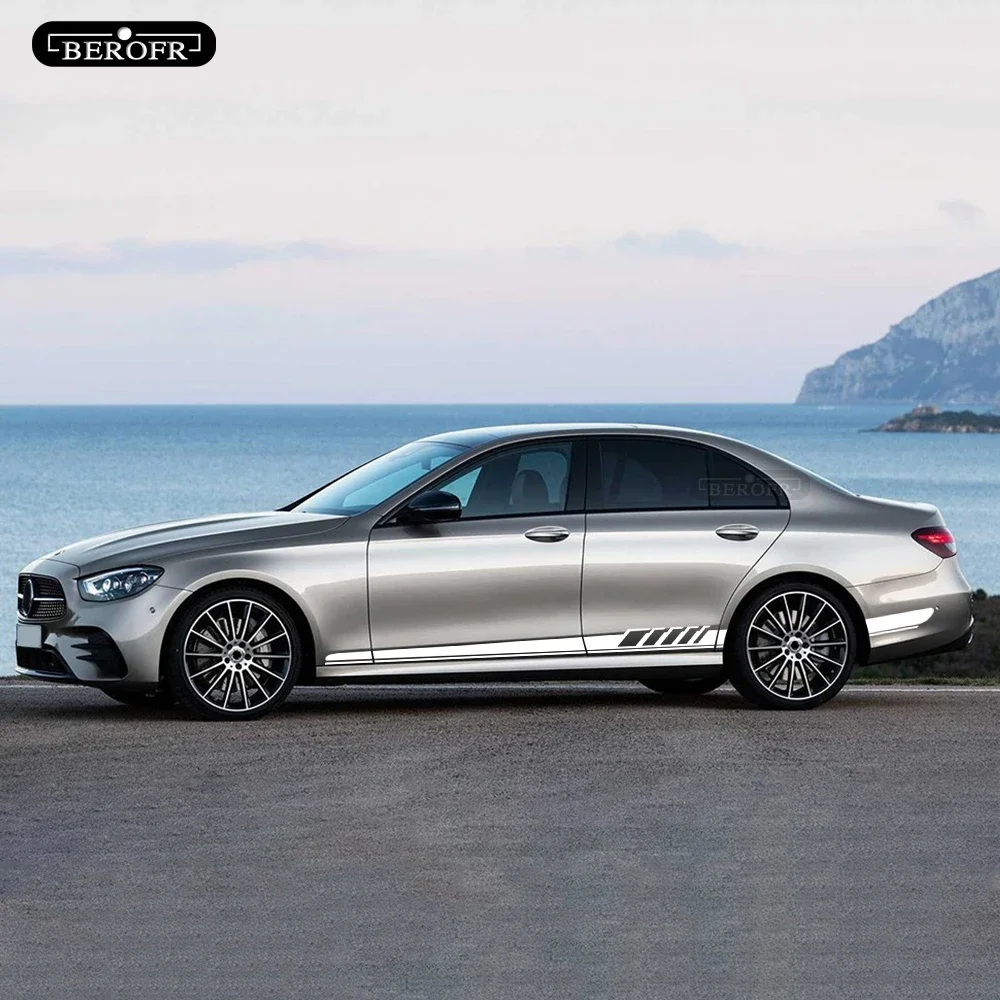 

Длинная наклейка на боковую полоску автомобиля для Mercedes Benz E Class W212 E200 E300 E350 E220 W213 C238 C207 A207 E63 Edition 1 AMG