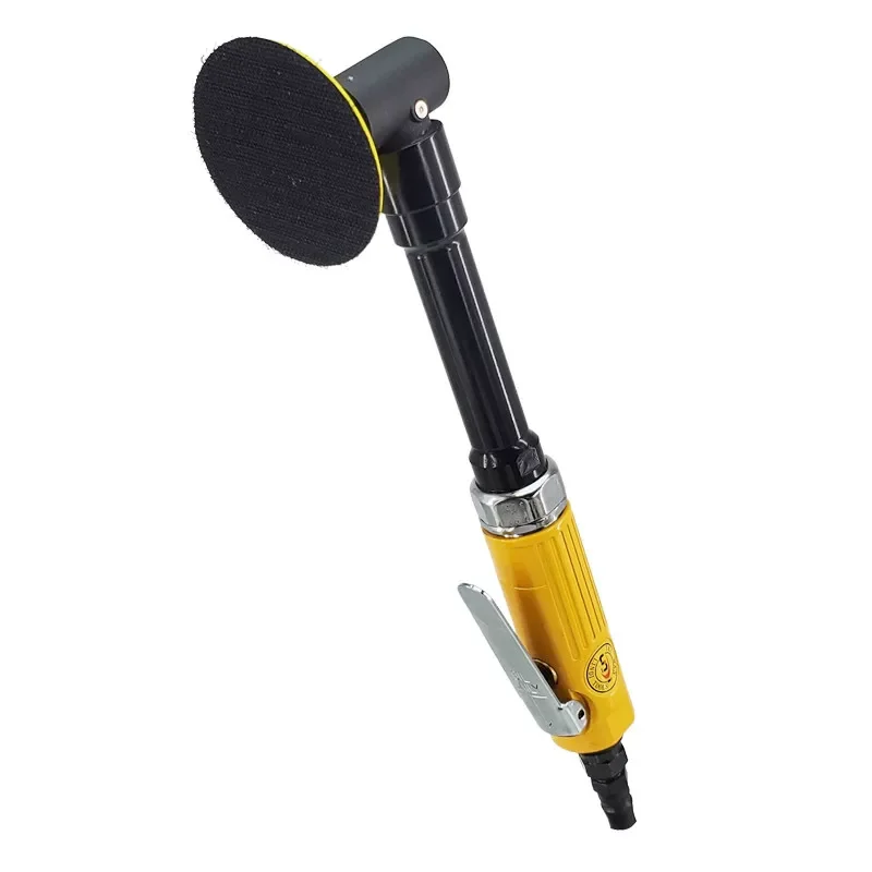 Taiwan Lingdi 7230 Long-Handle Pneumatic Grinder 3inch Polishing Machine 2inch Extended Sandpaper Machine for High-Speed Grinding