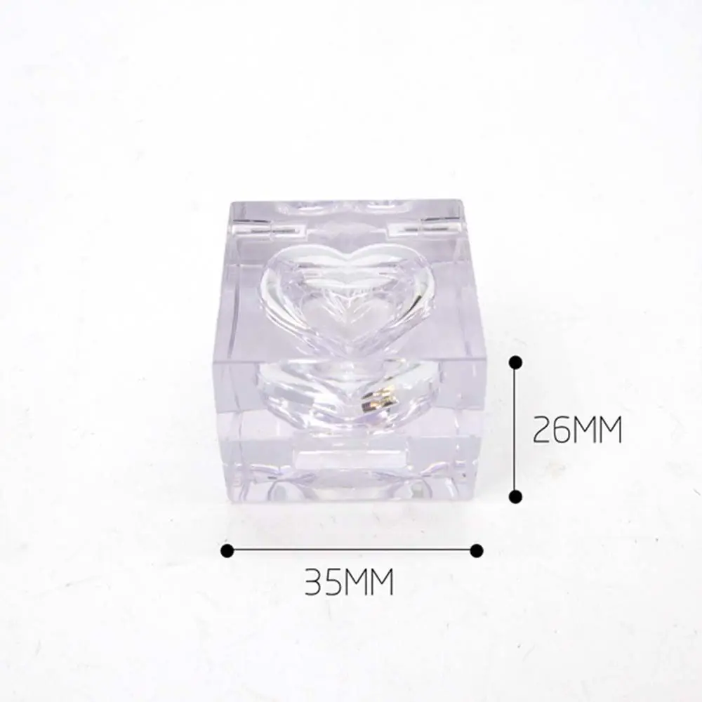 5pcs Heart shape Eye shadow Makeup Jar Pot Face Cream Empty Lipstick Box Mini Cosmetic Container Lip Rouge Case Lip Balm Box