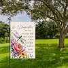 Hafhue Dragonflies are Sent as a Sign from Above 12 x 18 Inch Garden Flag llz